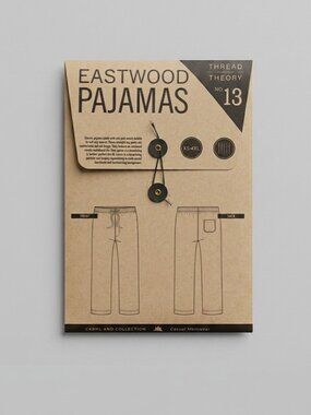 Thread Theory Eastwood Pajamas Sewing Pattern No 13 Classic Style Mens Lounge